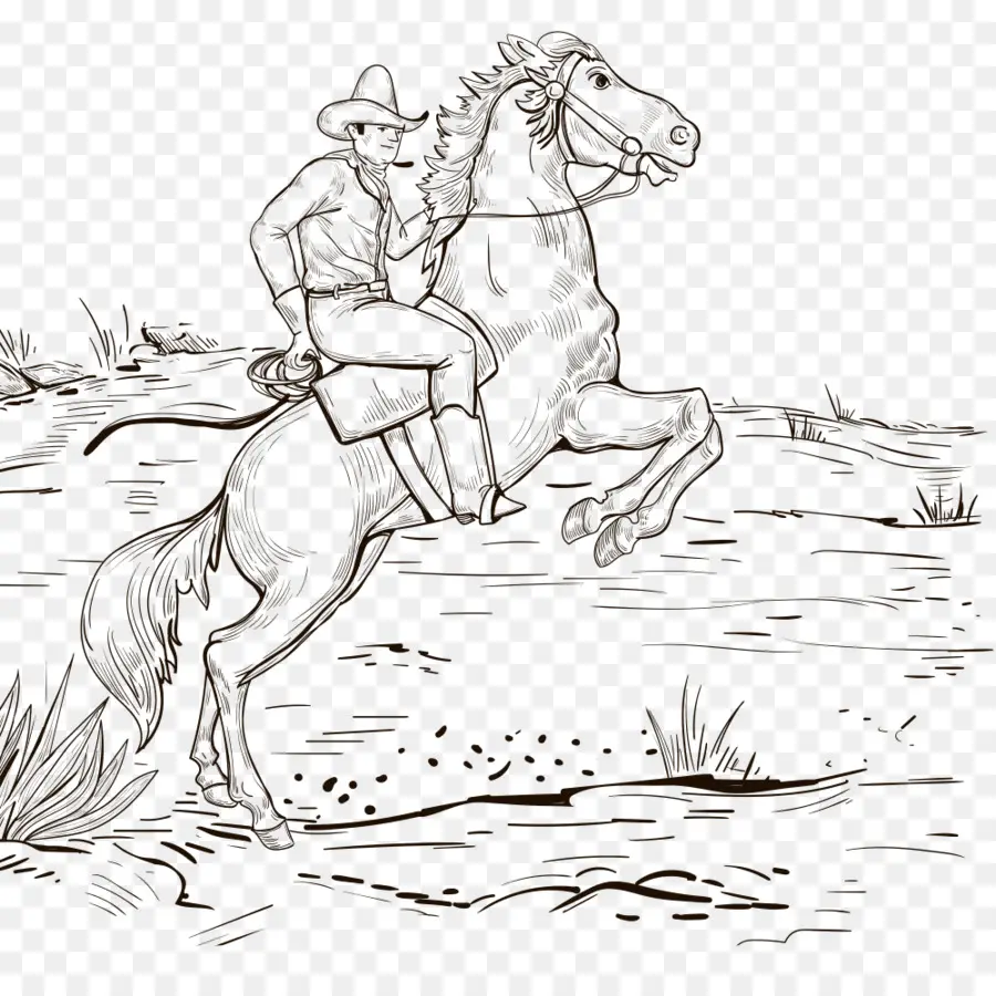 Caballo，Vaquero PNG