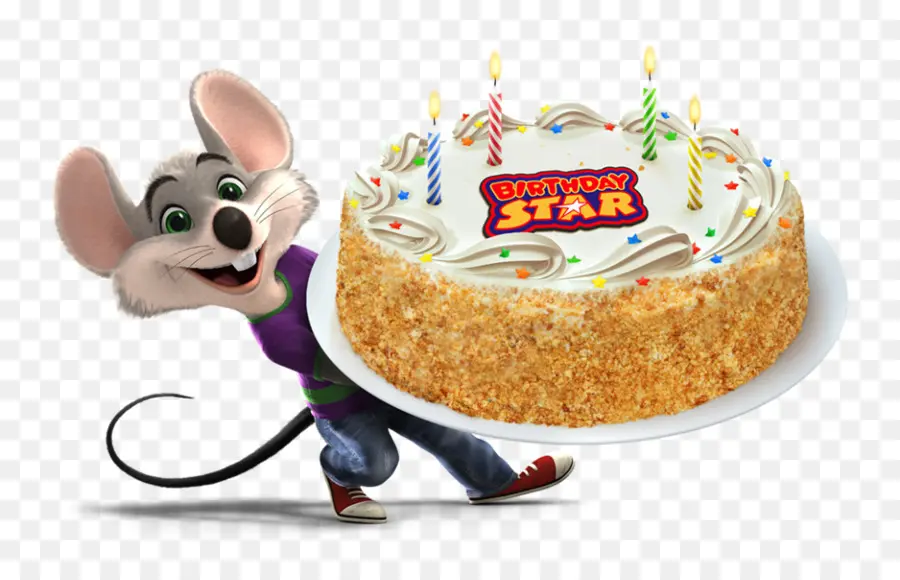 Pastel De Cumpleaños，Chuck E Cheese PNG