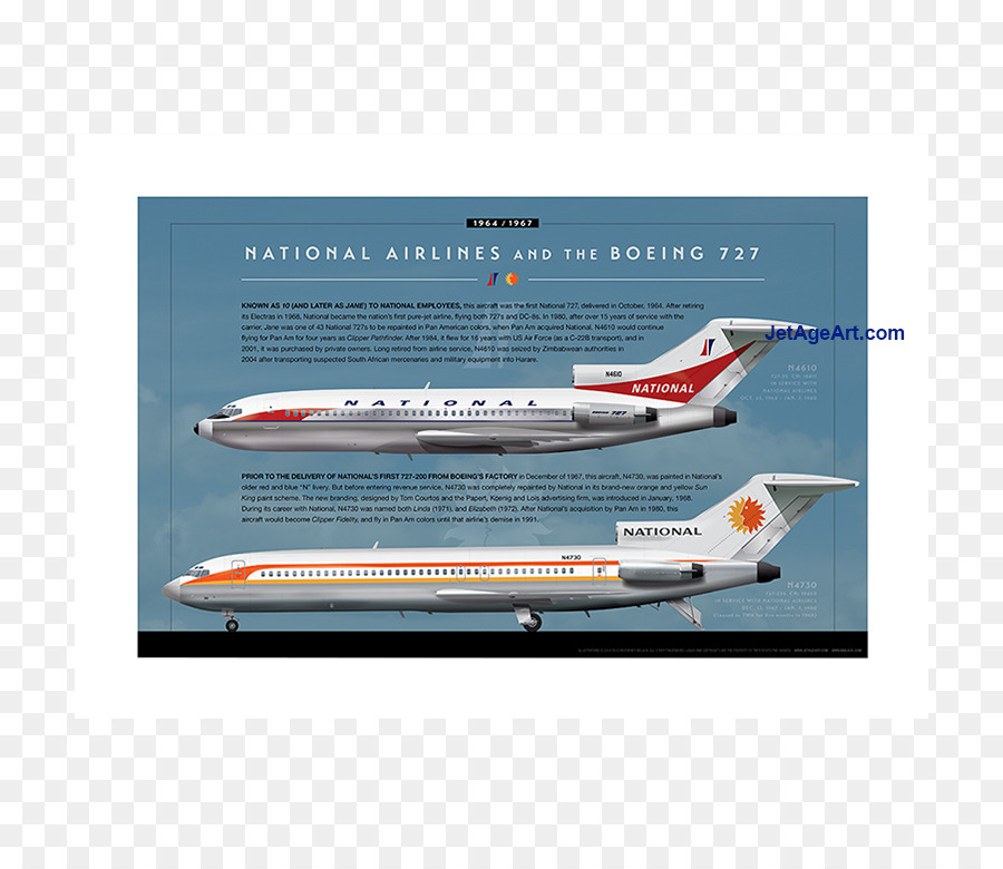 Avión De Cuerpo Estrecho，Boeing 727 PNG