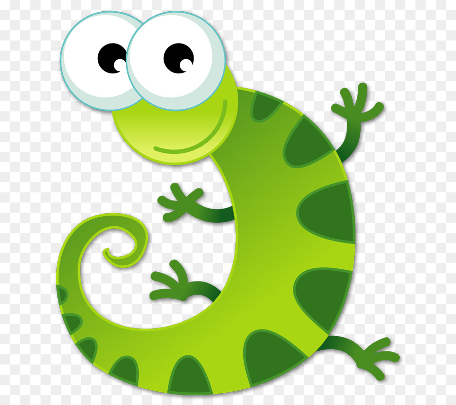 Lagarto Verde，Dibujos Animados PNG