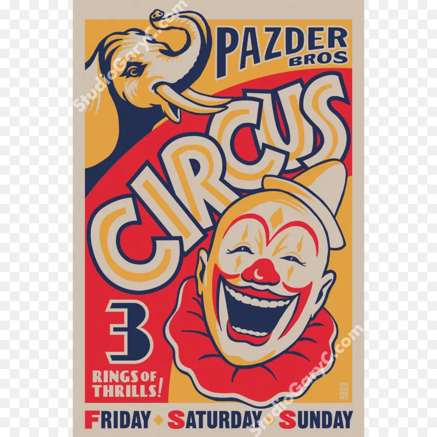 Póster Circo，Payaso PNG