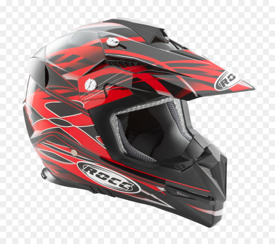 Casco Negro Y Rojo，Motocicleta PNG