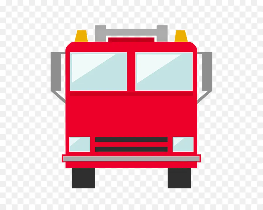 Camión De Bomberos，Rojo PNG