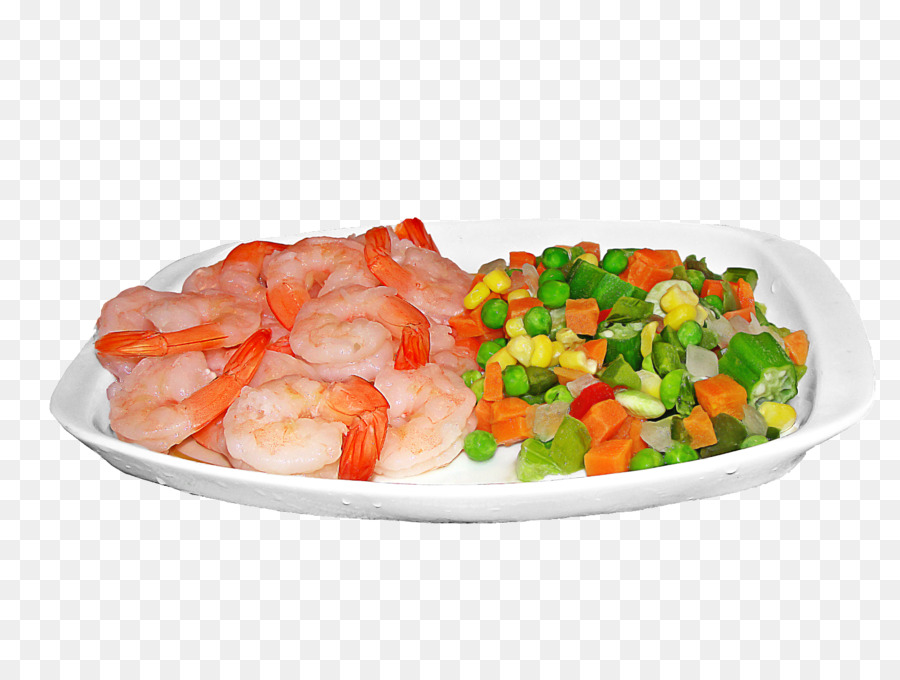 Camarones Y Verduras，Saludable PNG