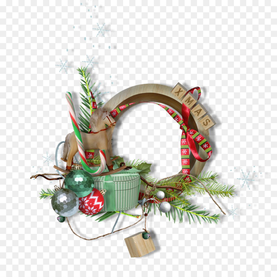 Corona De Navidad，Decoraciones PNG