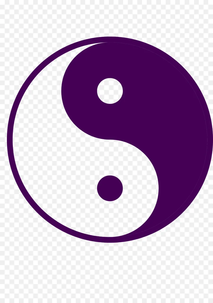 El Yin Y El Yang，Morado PNG