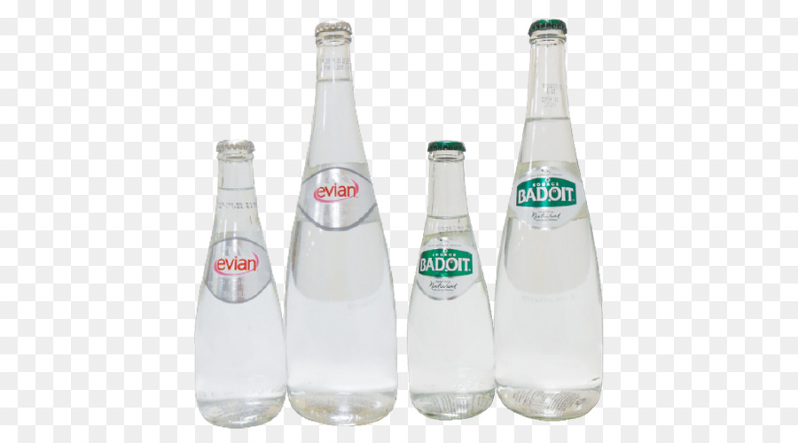 Botella De Vidrio，Agua Mineral PNG