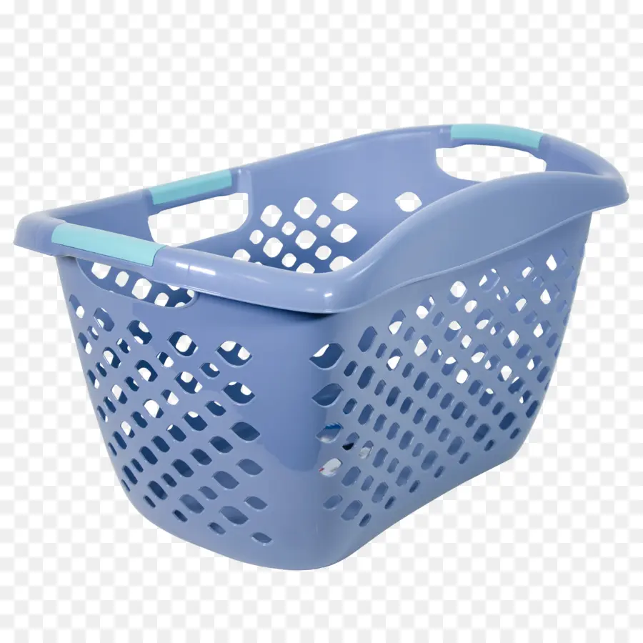 Cesta De Lavandería Azul，Plástico PNG