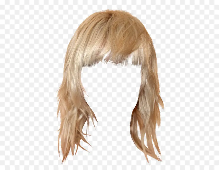 Cabello Castaño，Peluca PNG