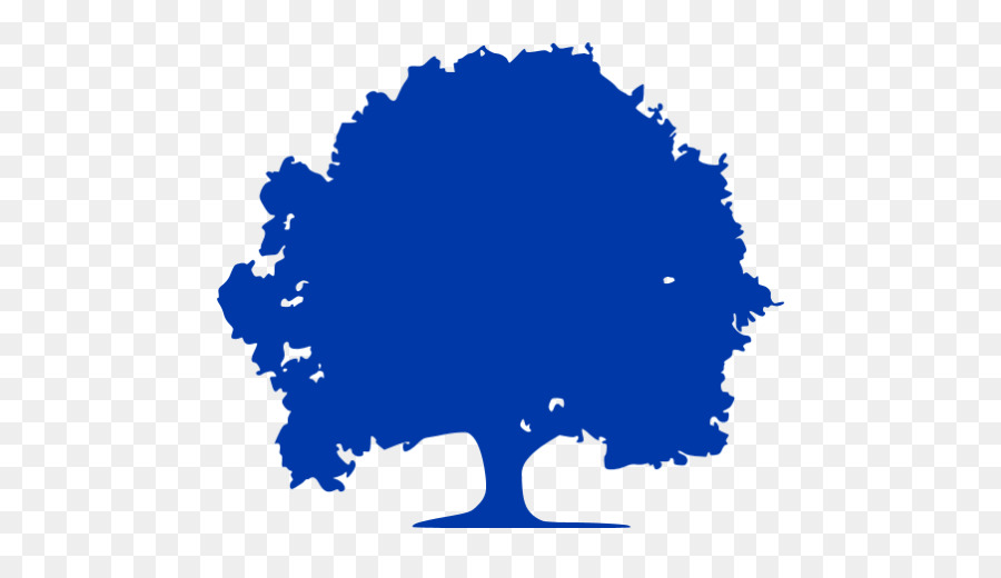 Silueta De árbol Azul，Naturaleza PNG