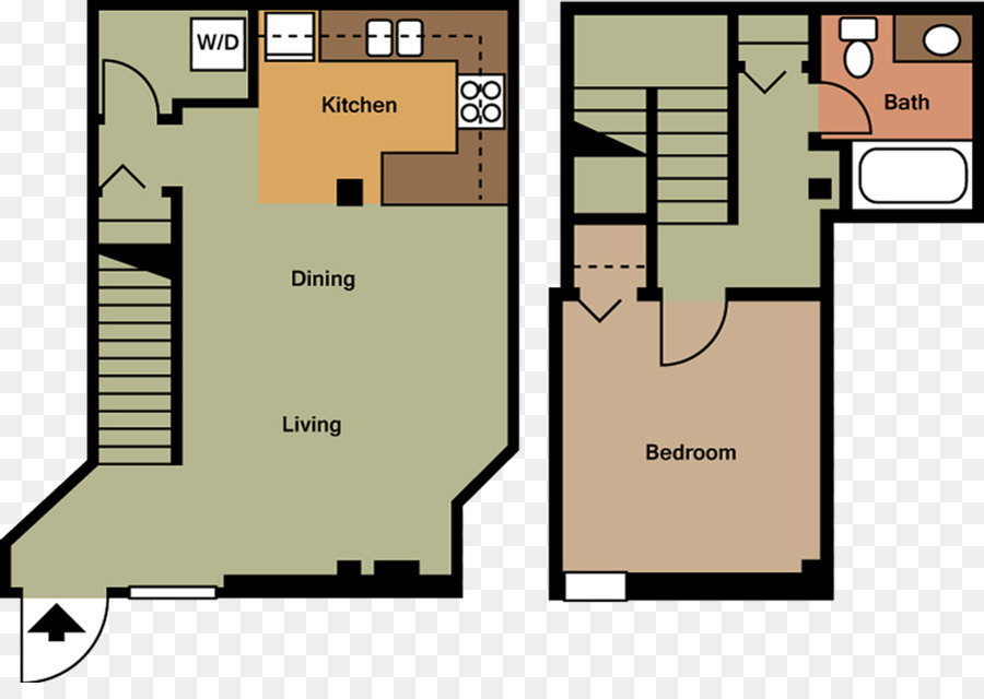 Freightyard Townhomes De Los Apartamentos，Plan De Piso PNG