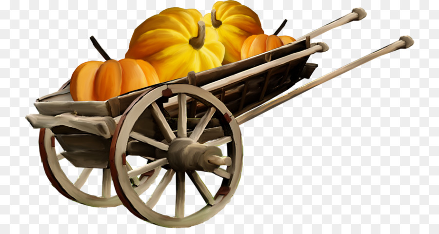 Calabazas En El Carrito，Carro PNG