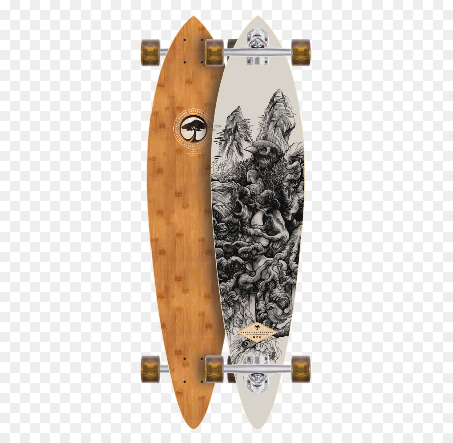 Longboard，Monopatín PNG