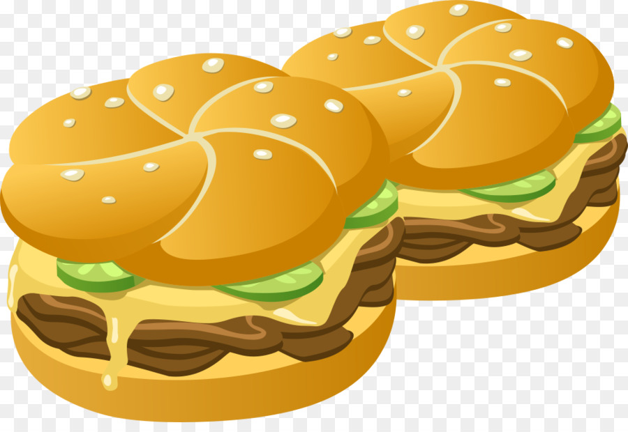 Hamburguesas Y Papas Fritas，Comida Rápida PNG