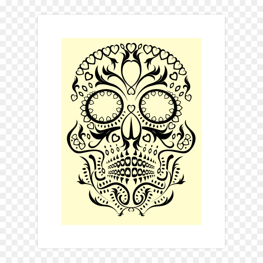 Calavera，Calcomanía De Pared PNG