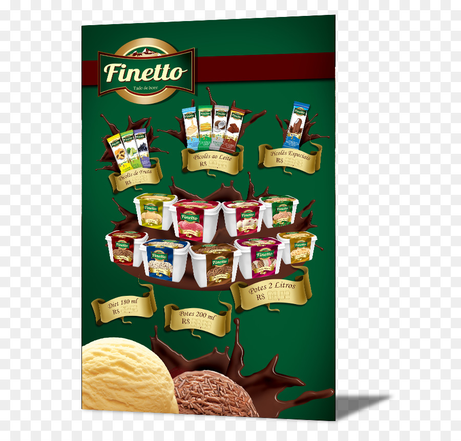 Helado，Finetto Sorvetes PNG