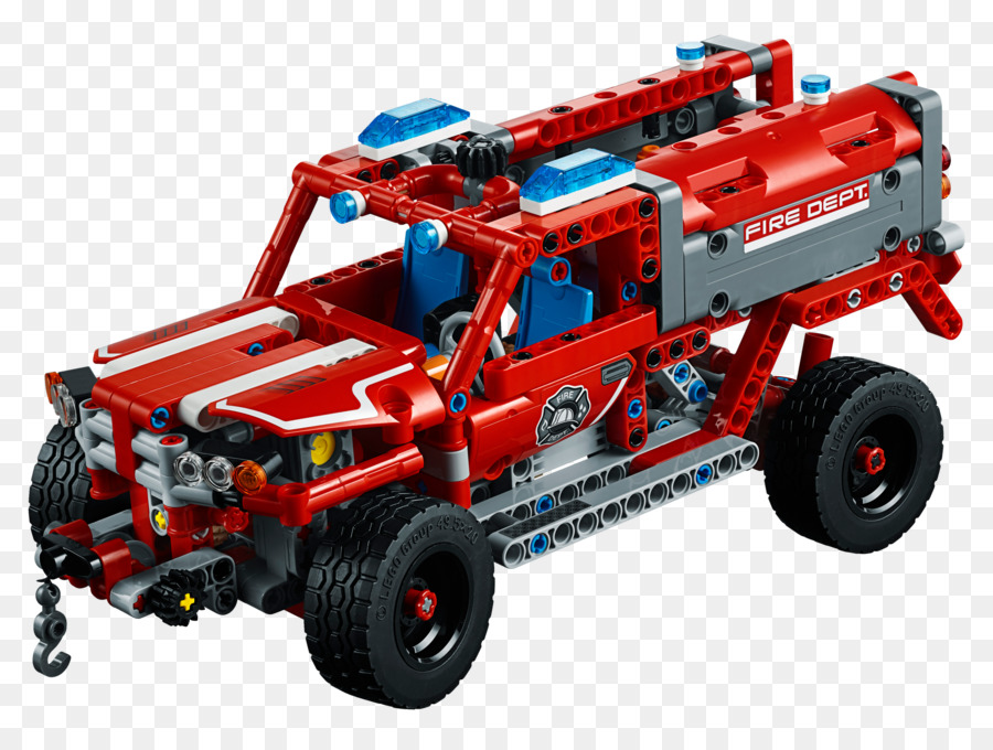 Camión Lego，Rojo PNG