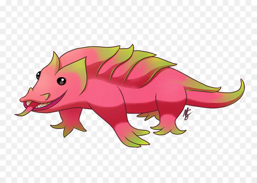 Lagarto De Dibujos Animados，Rosa PNG