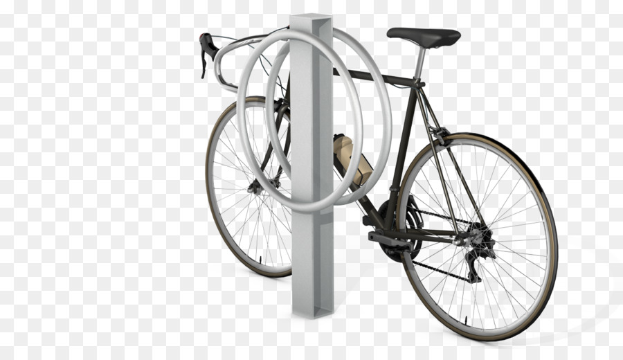 Ruedas De Bicicleta，Aparcamiento De Bicicletas En Rack PNG