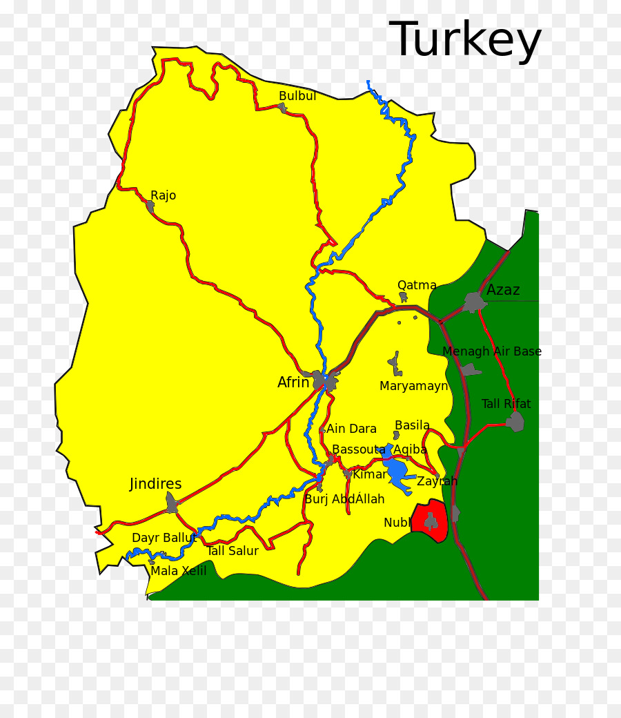 Afrin，Intervención Militar Turca En Siria PNG