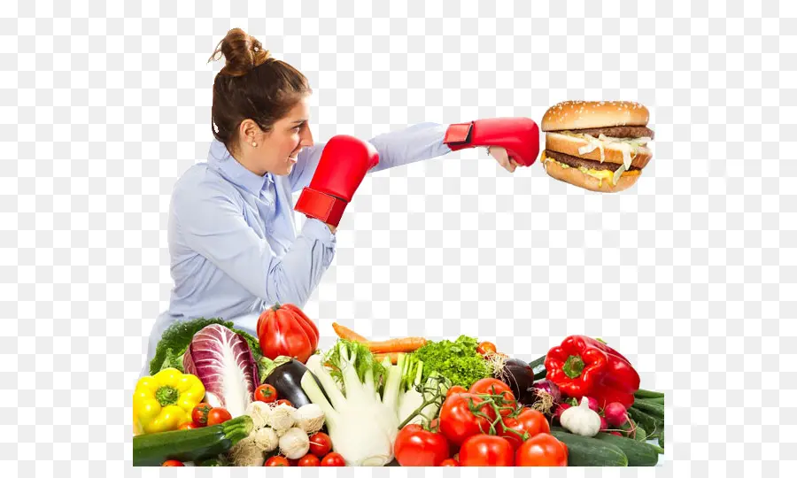 Mujer Boxeo，Verduras PNG