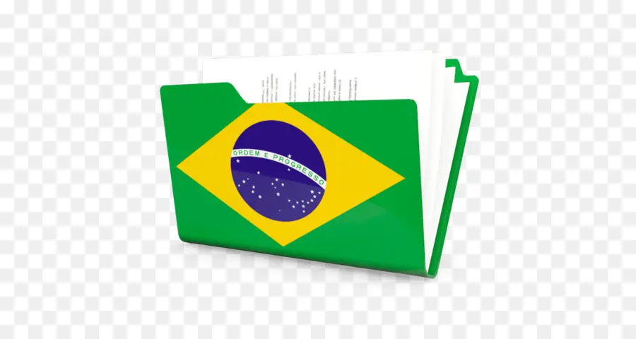 Carpeta De La Bandera De Brasil，Documento PNG