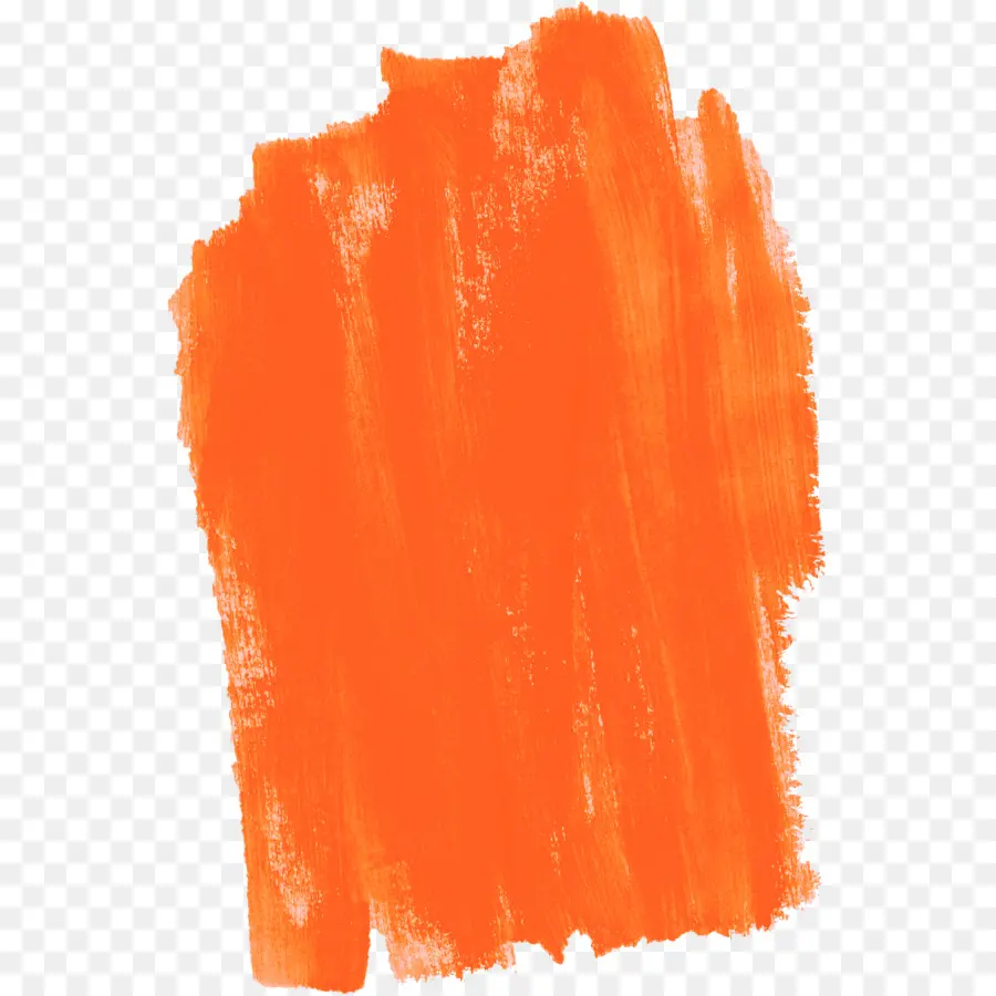 Pintura Naranja，Trazo De Pincel PNG