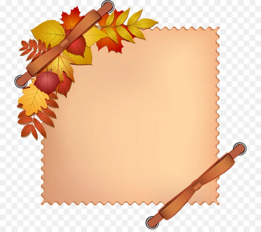 Hojas De Otoño，Marco PNG