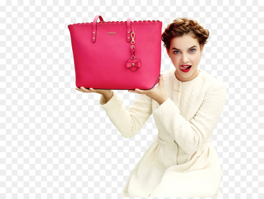 Mujer Con Bolso Rosa，Moda PNG