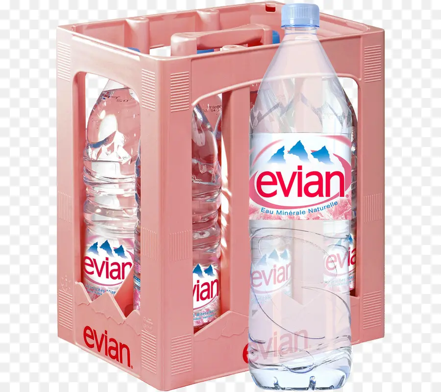 Agua Evian，Botella PNG