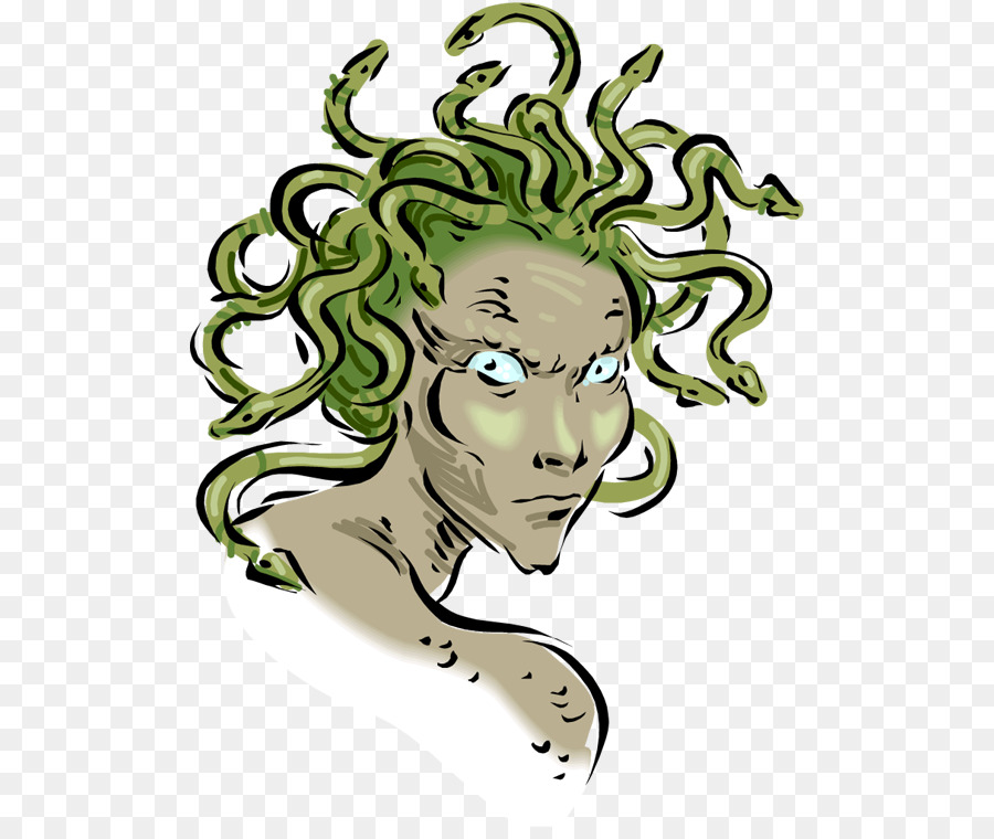 Medusa，Arte De Línea PNG