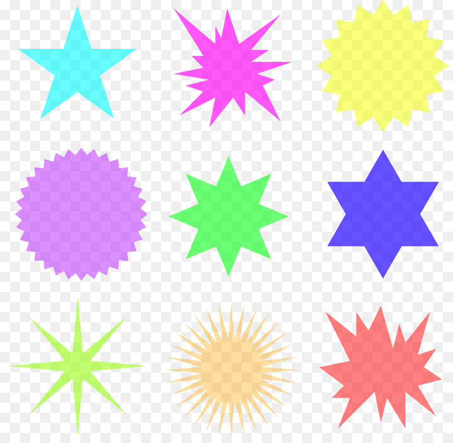 Estrellas Coloridas，Formas PNG