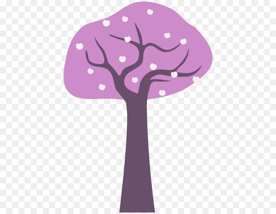 Árbol，Morado PNG