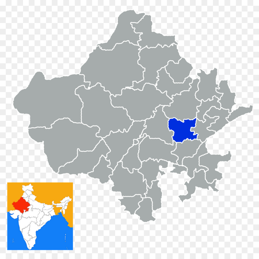 Distrito De Nagaur，Mapa PNG