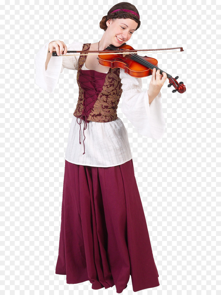 Mujer Tocando El Violín，Instrumento PNG