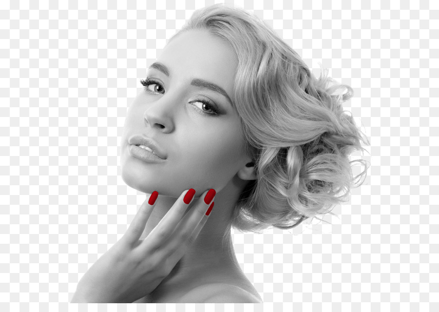 Mujer Con Uñas Rojas，Belleza PNG