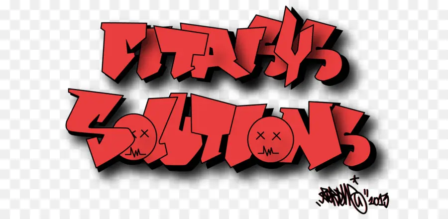 Texto De Grafiti，Rojo PNG