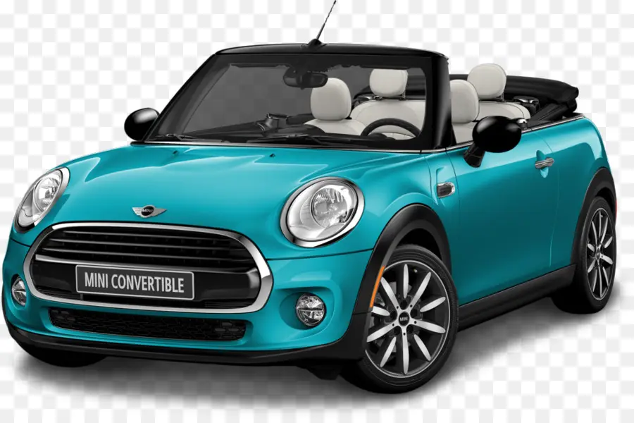 Coche Descapotable Azul，Mini PNG