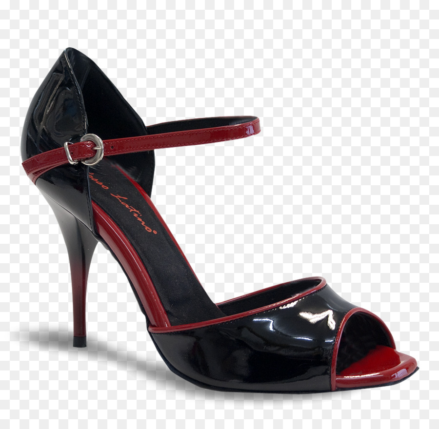 Zapato De Tacón Alto Negro Y Rojo，Moda PNG