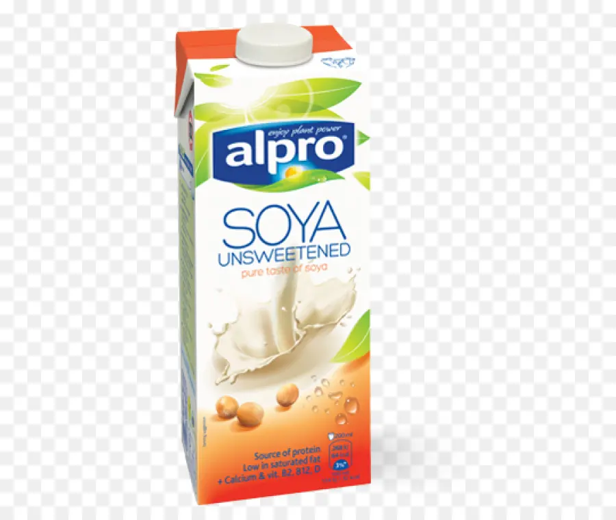 Leche De Soja Alpro，Sin Azúcar PNG