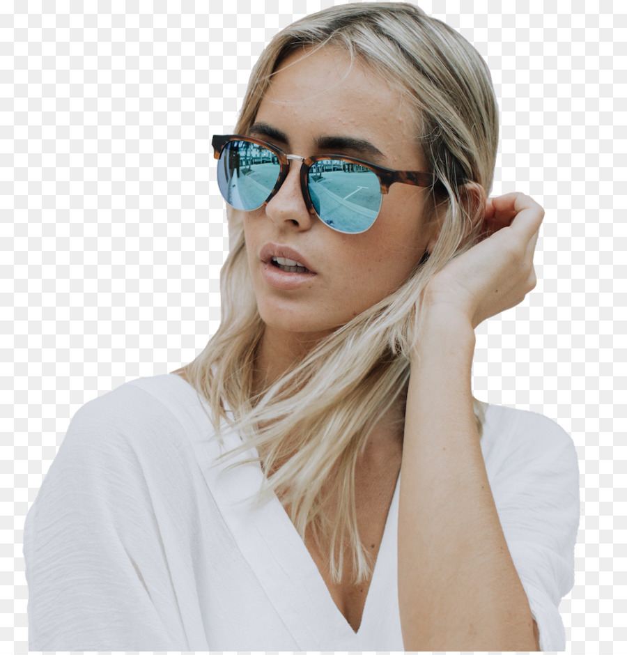 Mujer Con Gafas De Sol，Moda PNG