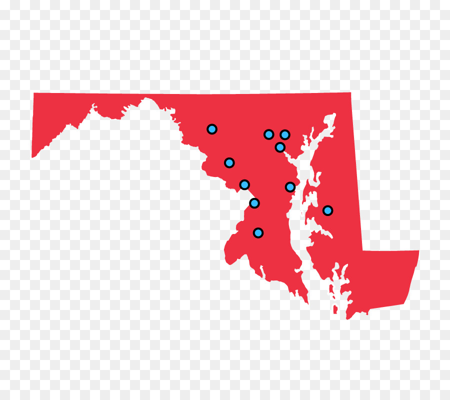 Maryland，Mapa PNG