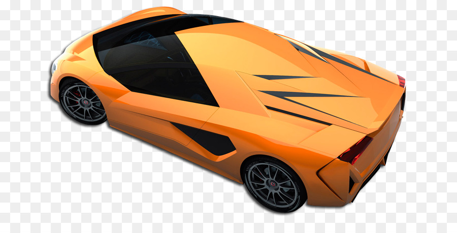 Coche Deportivo Amarillo，Automóvil PNG