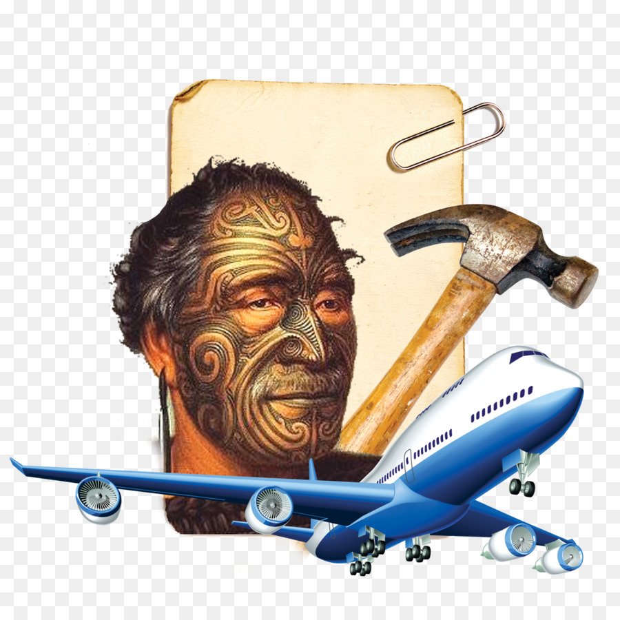 Hombre Tatuado Con Martillo Y Avión，Tatuaje PNG