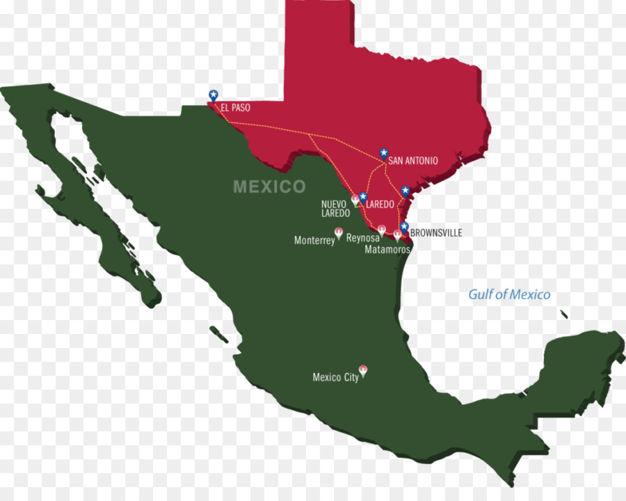 Mapa De México Y Texas，México PNG