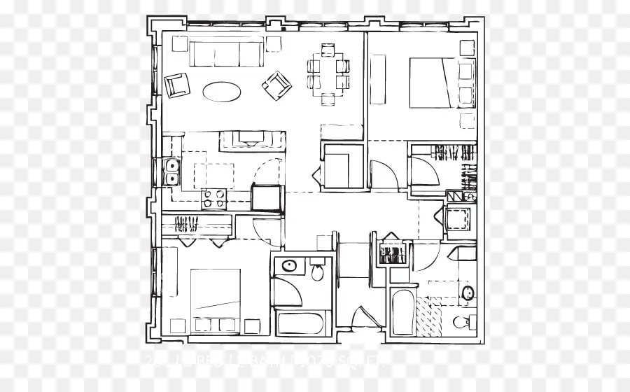 Eden Hill Apartamentos，Plan De Piso PNG