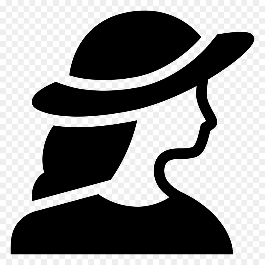 Mujer Con Sombrero，Perfil PNG