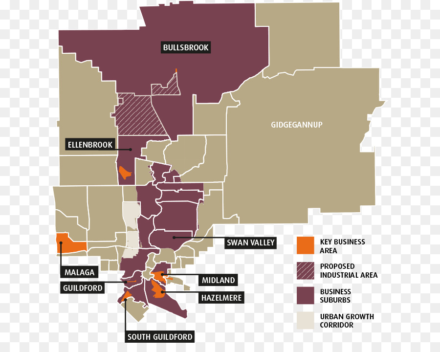 La Comarca De Kalamunda，Mapa PNG