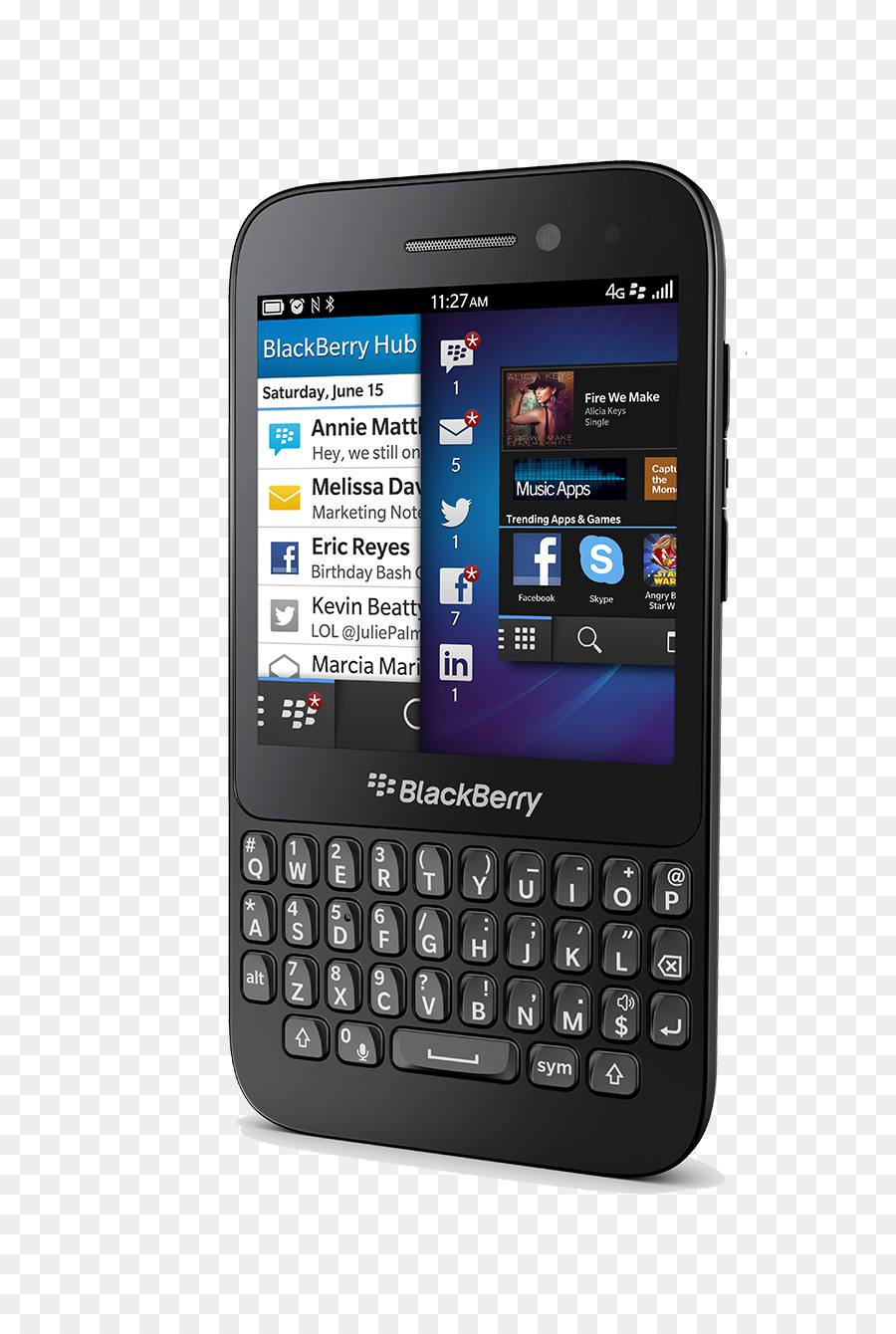 Blackberry Q5，Blackberry Z10 PNG