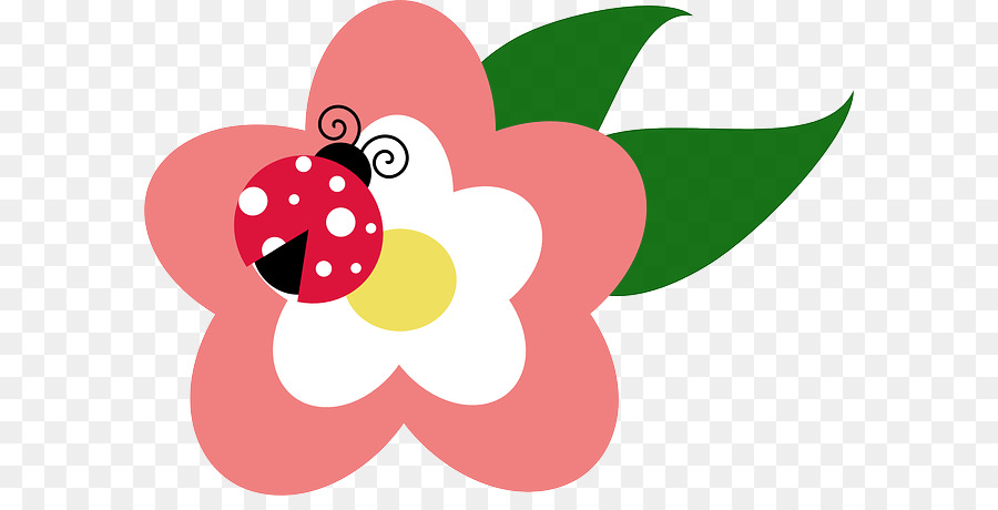 Mariquita En Flor，Flor PNG